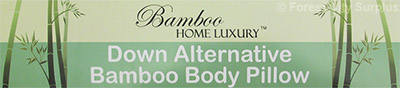Bamboo Home Luxury® Bamboo Body Pillow