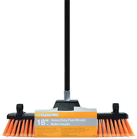 EZ Clean Pro  Heavy-Duty Push Broom With 60" Handle