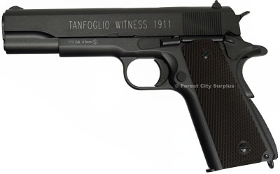 Tanfoglio® Witness 1911 4.5MM Metal BB Handguns with Blowback