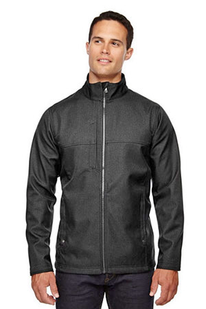 North End® Ash City Men's Textured Soft Shell Jacket