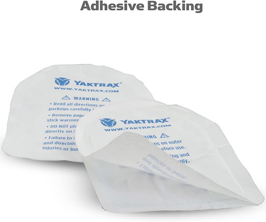 Yaktrax Adhesive Foot Warmers 2-pack