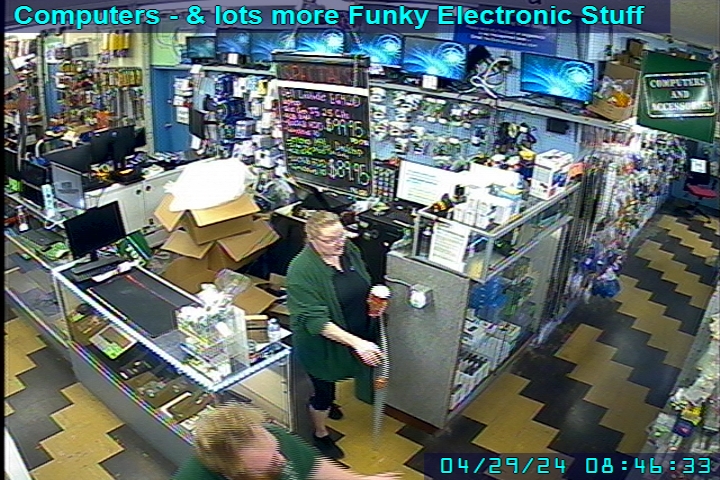 Webcam View of surplus computers and other cool electronic stuff !